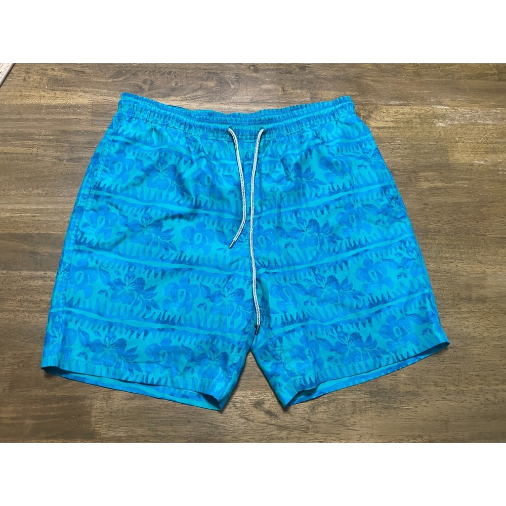 Kirkland Shorts, Men's Size Large, Blue Green, Swim Trunks